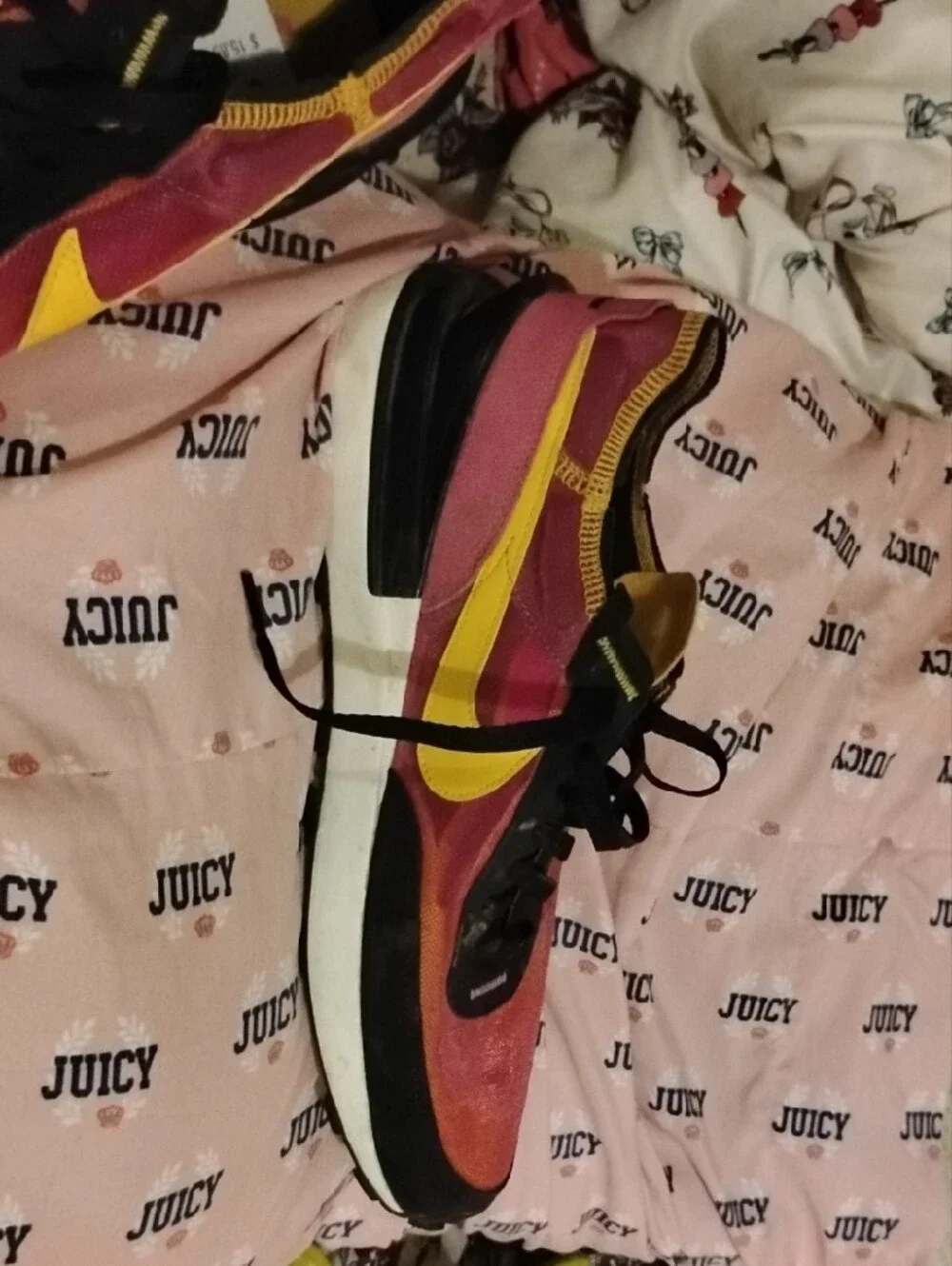 Nike Orange and Yellow Gradient Lace-Up Sneakers